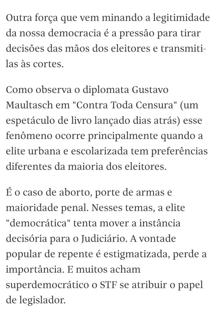 O AUTOR GUSTAVO MAULTASCH DE “CONTRA TODA CENSURA” É DESTAQUE NA FOLHA DE SÃO PAULO COM O JORNALISTA LEANDRO NARLOCH