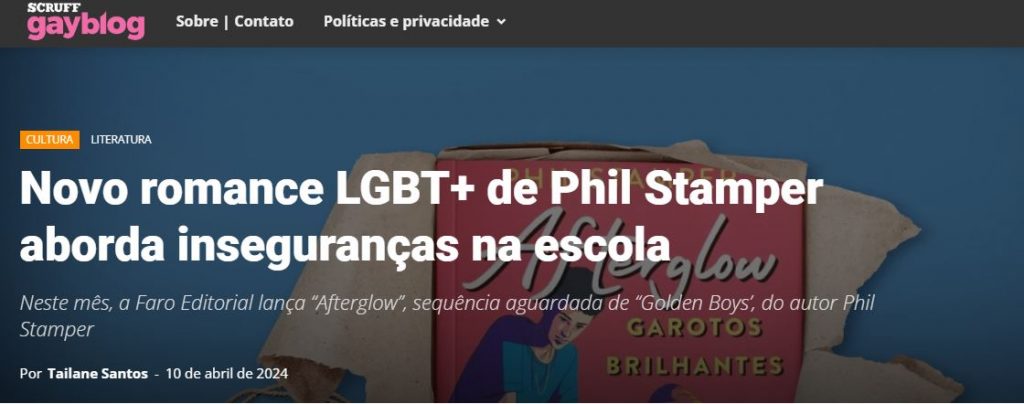GayBlog – Novo romance LGBT+ de Phil Stamper aborda inseguranças na escola