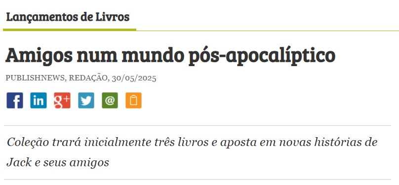 PUBLISHNEWS – Amigos num mundo pós-apocalíptico
